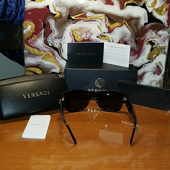 NWT Authentic Mens Versace Square Sunglasses - Picture 3 of 6